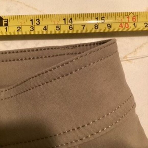 PrAna Halle Pants Sz 6 Straight Leg Roll Op Convertible Hiking Khaki - Picture 5 of 9